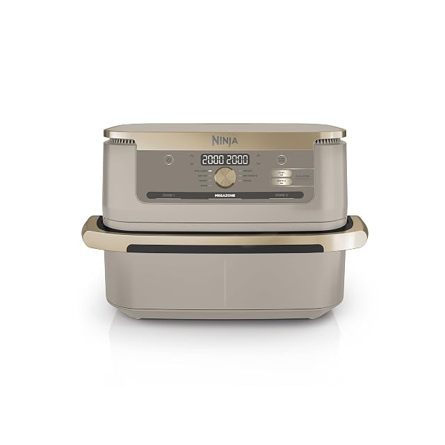 Friggitrice ad aria a doppia zona Ninja Foodi FlexDrawer AF500EUSD color oro pietra